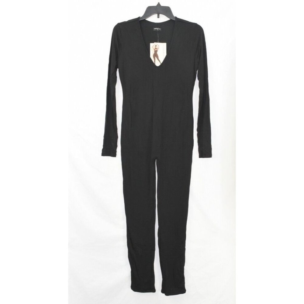 Naked Wardrobe Women's Size L V-Neck Jumpsuit, NwT MLT2424AFA